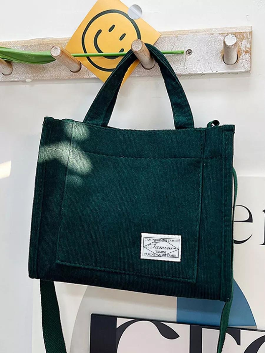 Сумка тоут BAGS_CHI вельвет зеленый купить,NaN