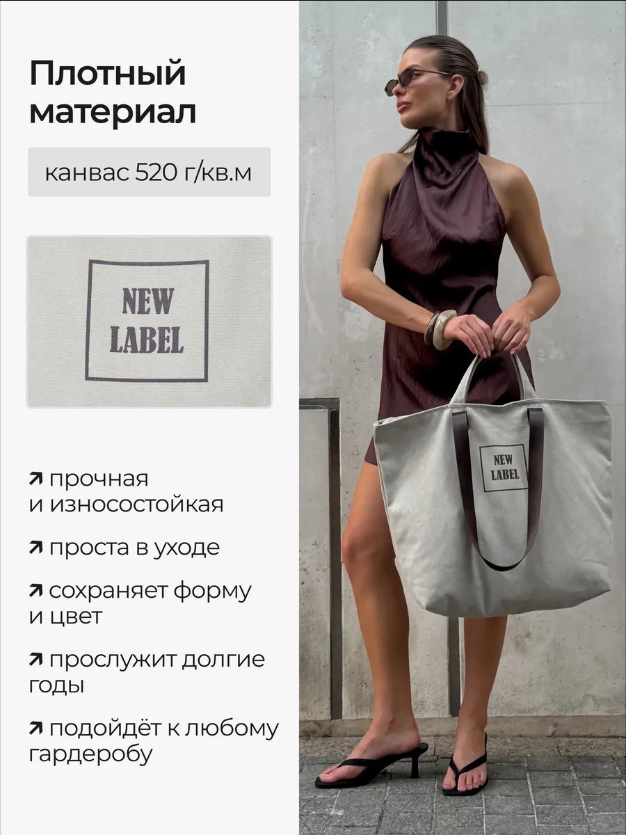 Сумка шоппер Федор Сумкин хлопок бежевый купить,NaN