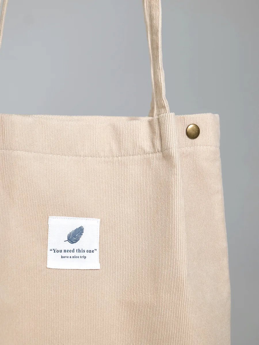 Сумка шоппер BAG13 вельвет бежевый купить,NaN