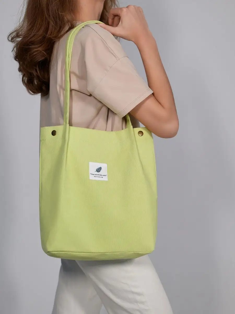 Сумка шоппер BAG13 вельвет желтый купить,NaN