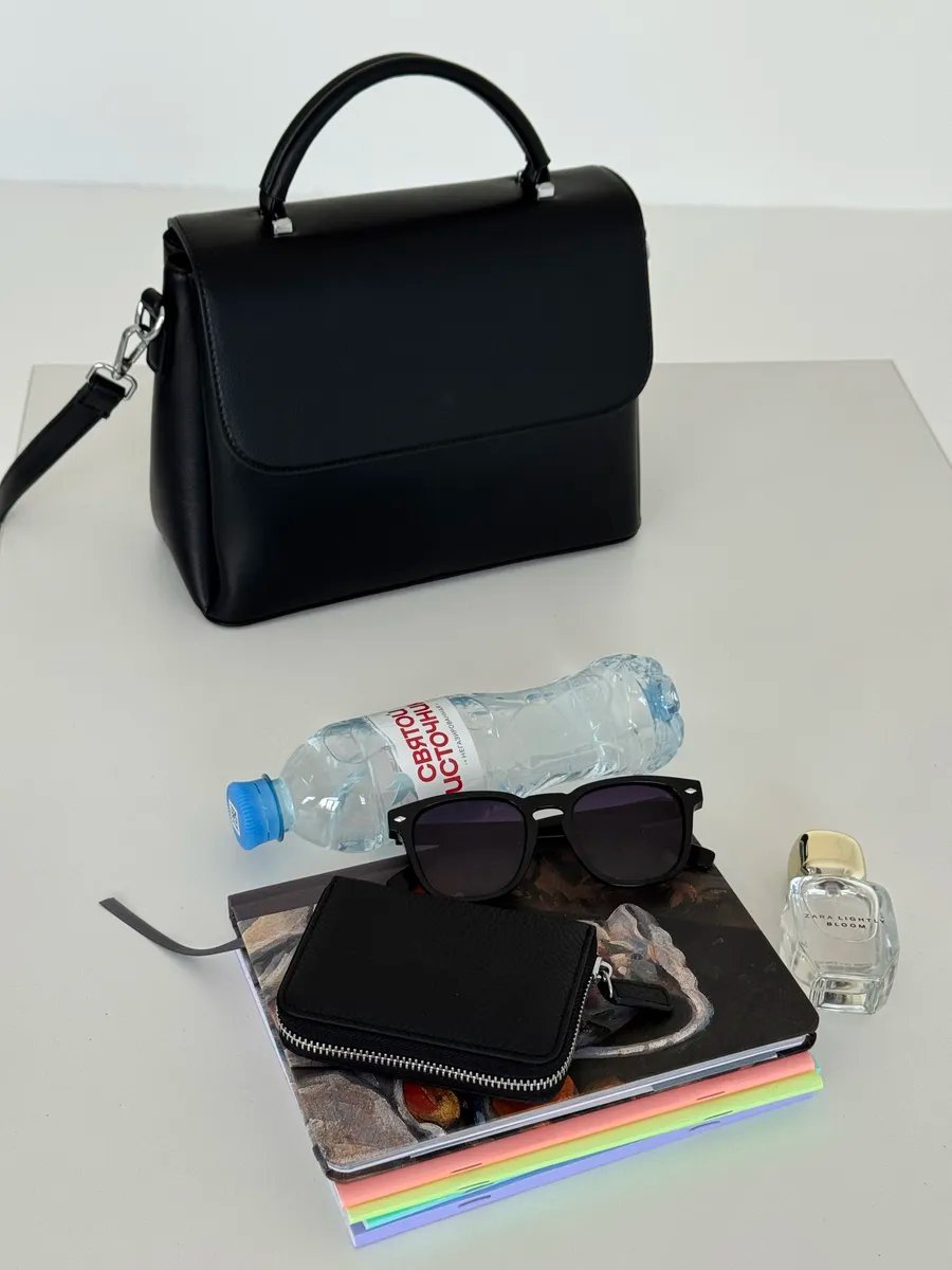 Сумка тоут VIbags искусственная кожа черный купить,NaN