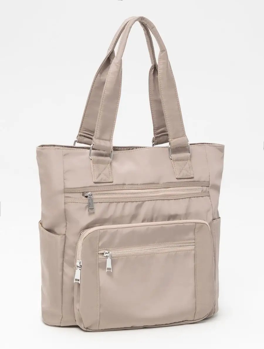 Мини-сумка EVERBAG нейлон бежевый купить,NaN