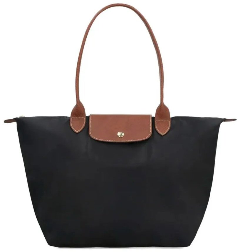 Сумка шоппер TrendyBags натуральная кожа черный купить,NaN