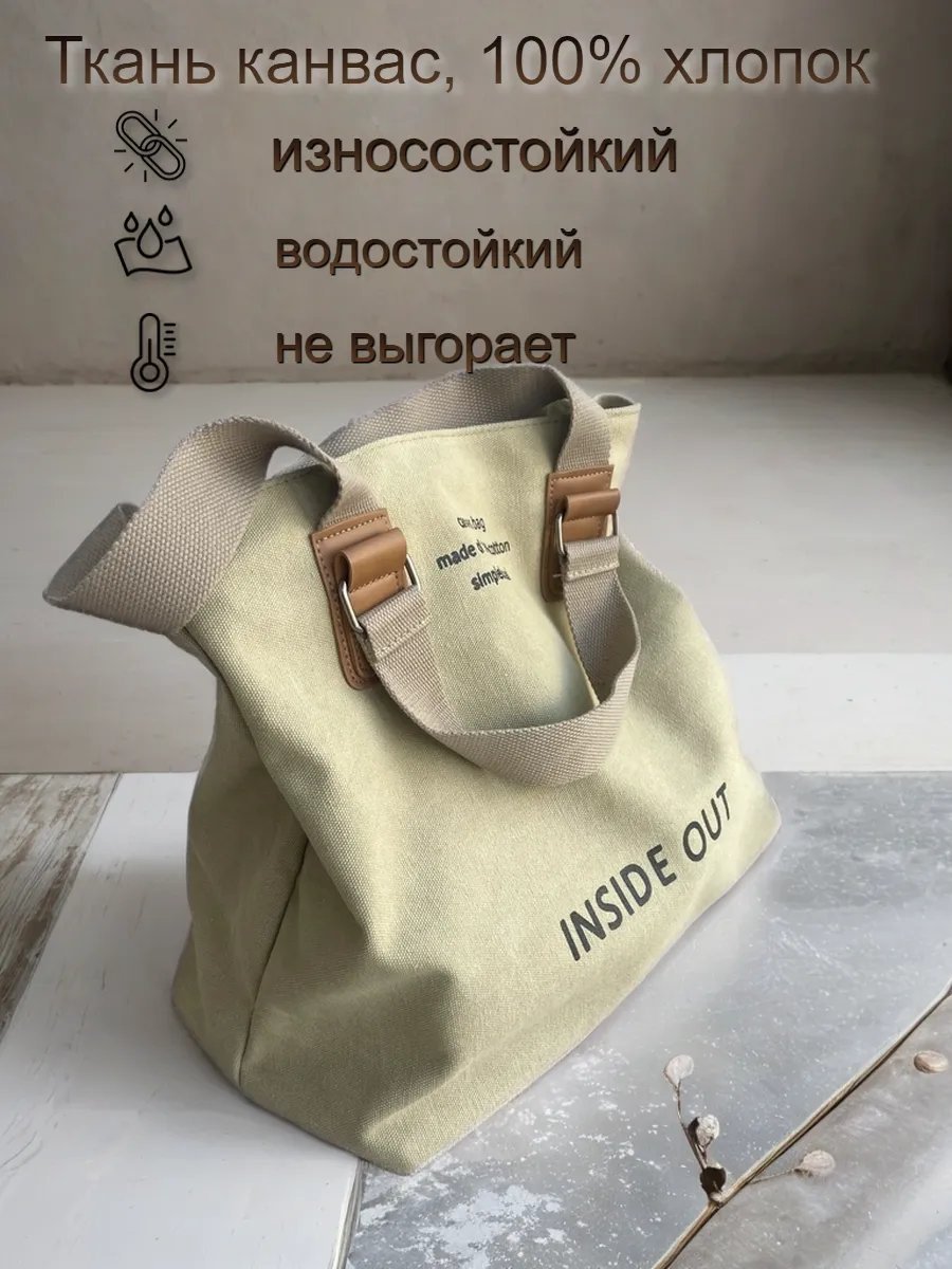 Сумка шоппер канвас желтый купить,NaN