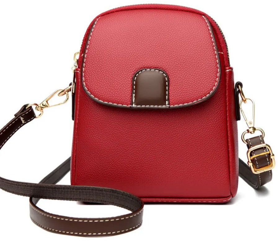 Сумка кросс-боди C&C BAGS экокожа красный купить,NaN