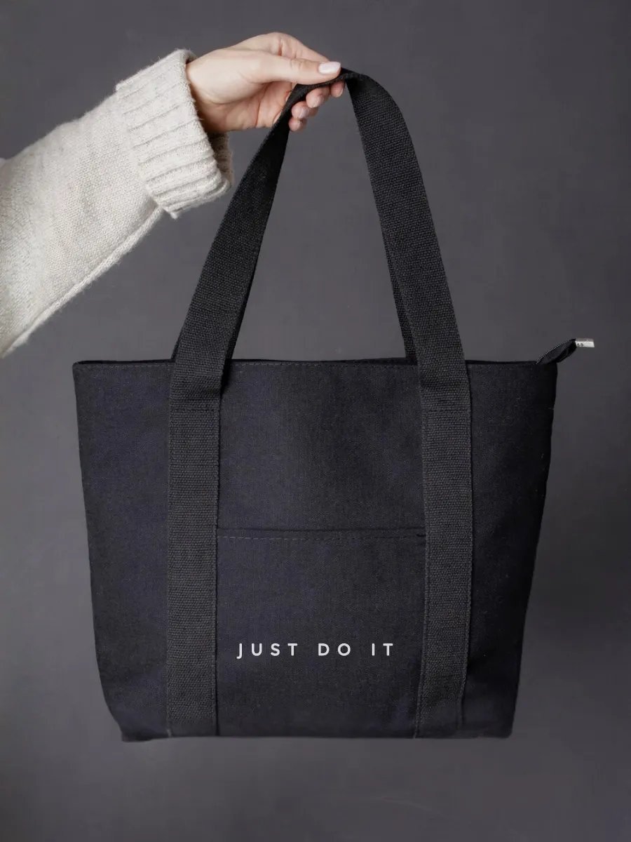 Сумка шоппер Bolso de Senora канвас черный купить,NaN