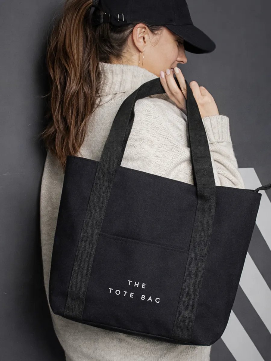 Сумка шоппер Bolso de Senora канвас черный купить,NaN