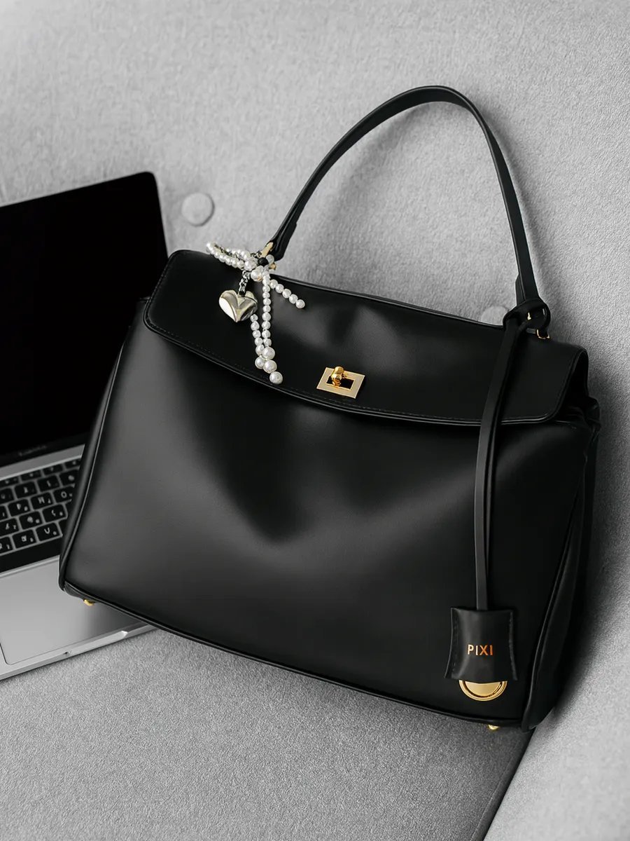 Сумка кросс-боди PIXI BAGS экокожа черный купить,NaN