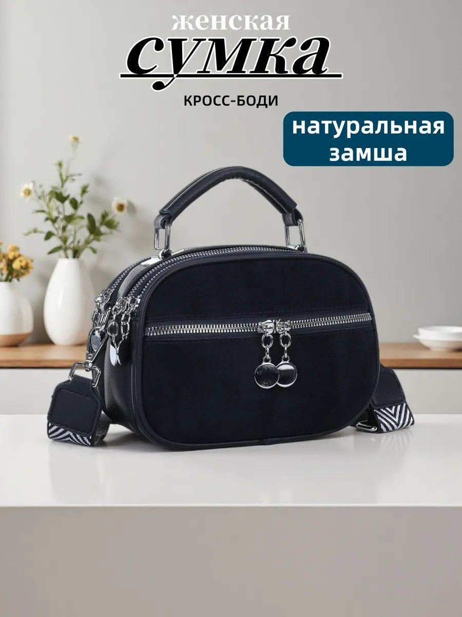 Сумка кросс-боди ИП Шэнь экокожа синий купить,NaN