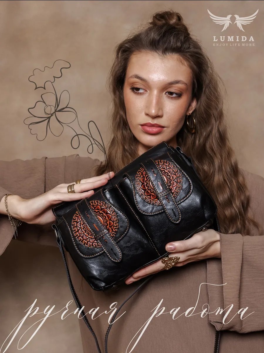 Мини-сумка Lumida текстиль черный купить,NaN