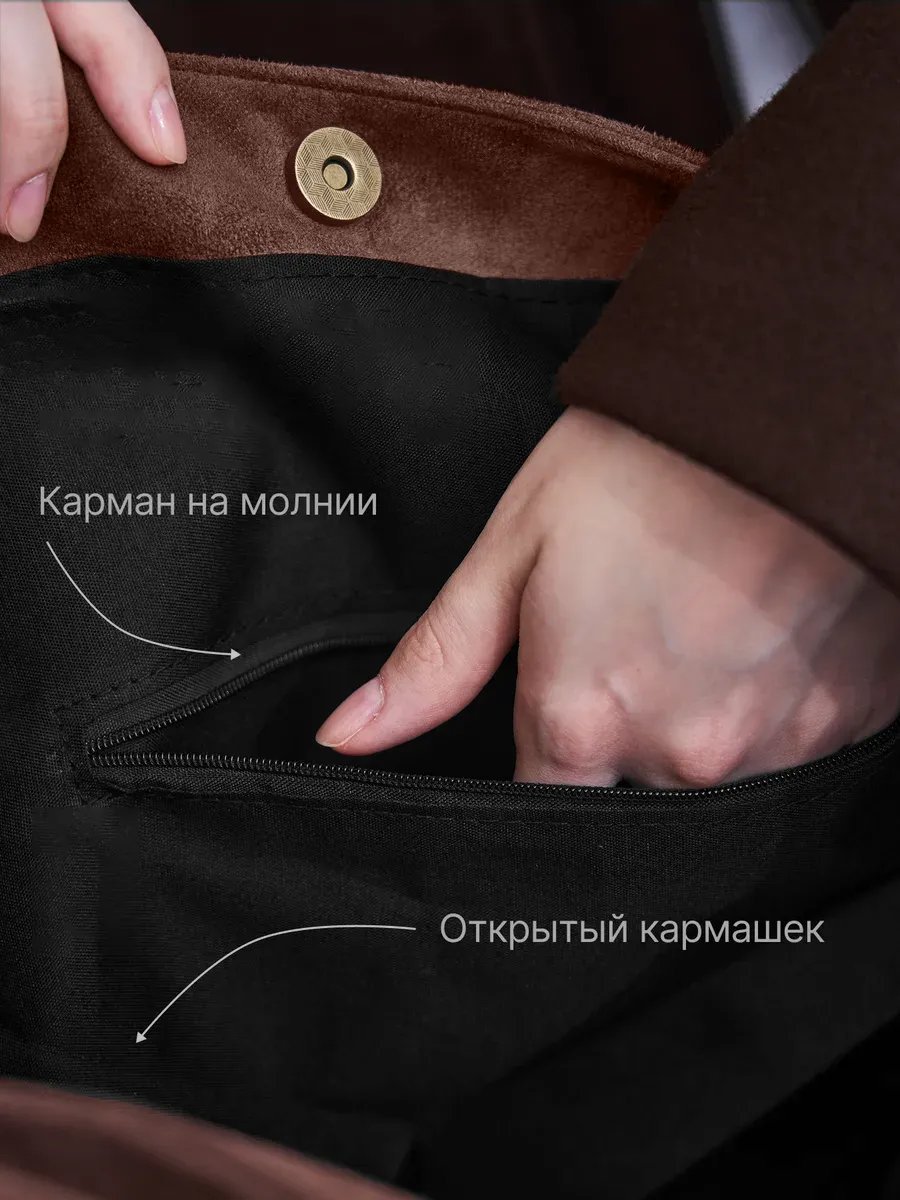 Сумка кросс-боди CloudSoft полиэстер коричневый купить,NaN