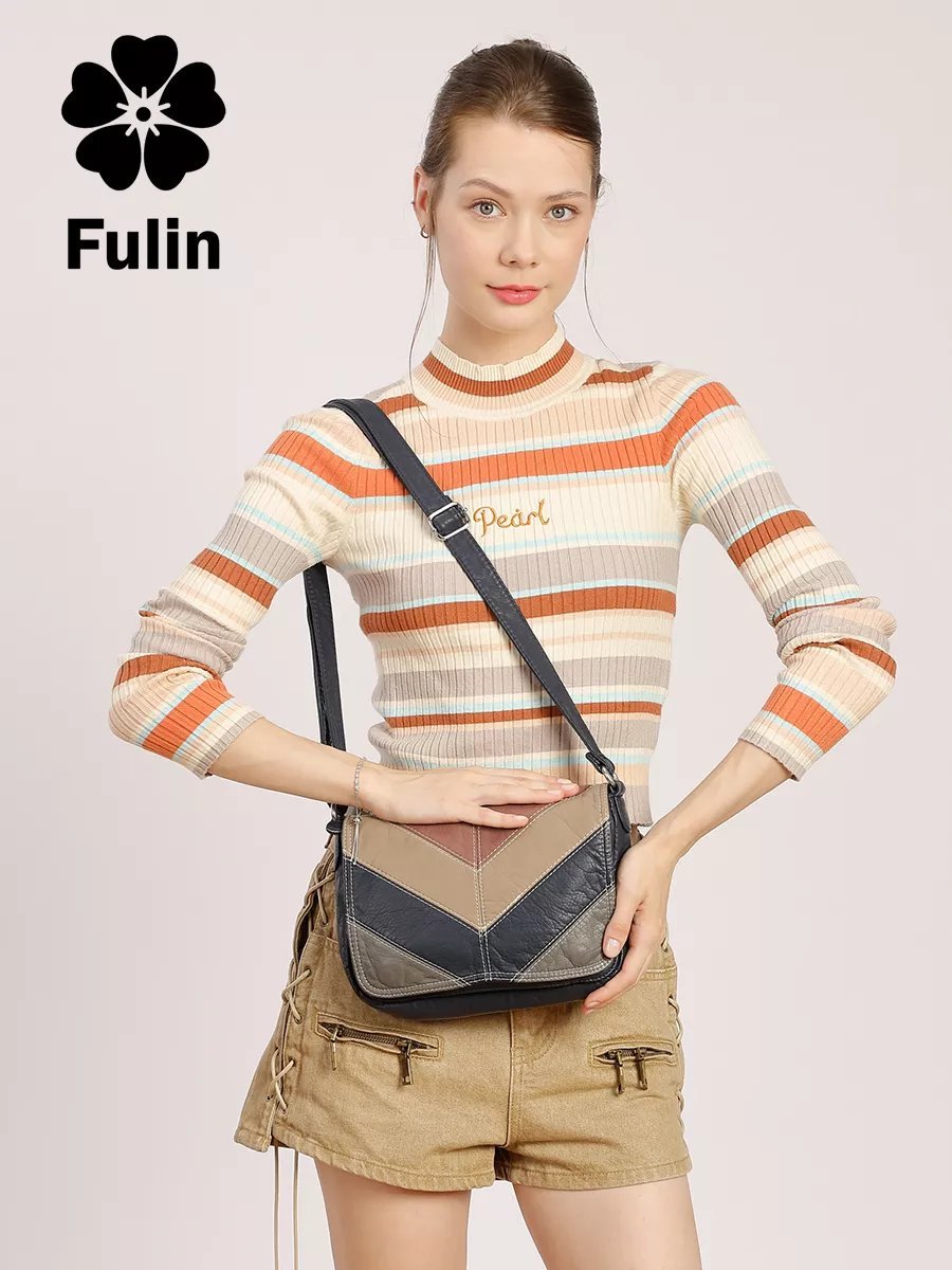Сумка кросс-боди FULIN экокожа синий купить,NaN