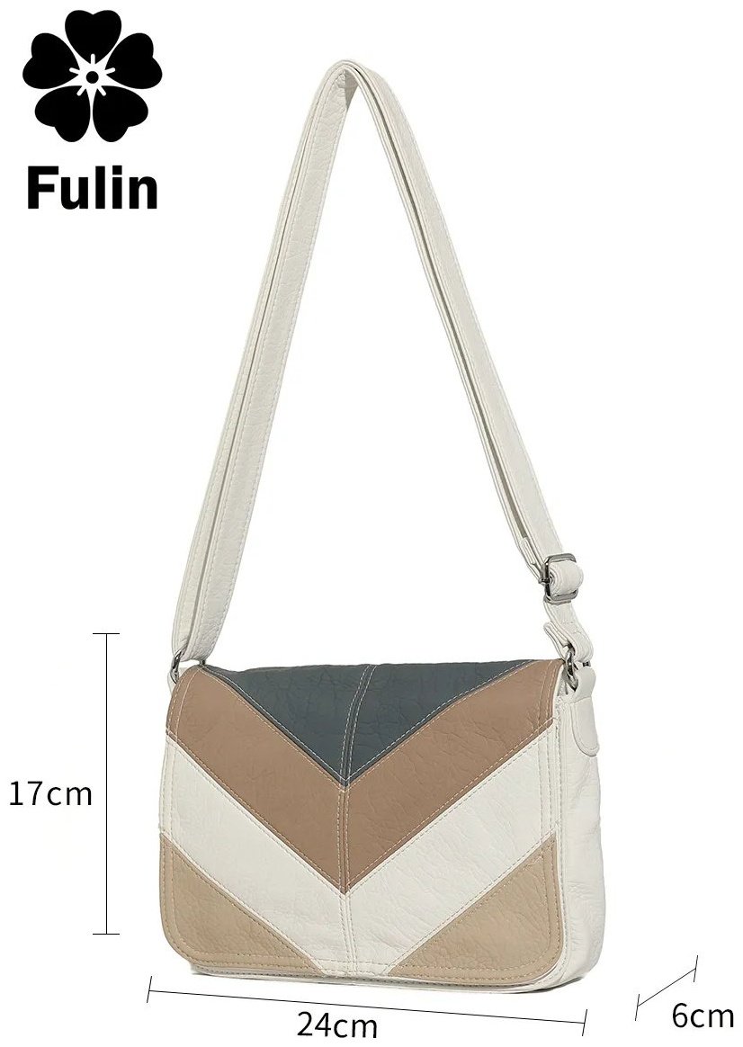 Сумка кросс-боди FULIN экокожа белый купить,NaN