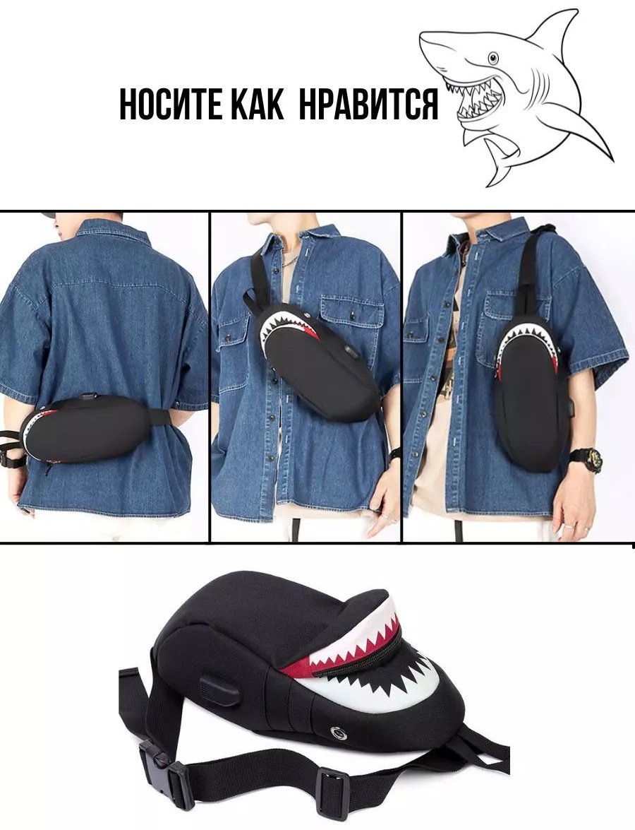 Сумка кросс-боди USEFUL BAGS оксфорд черный купить,NaN