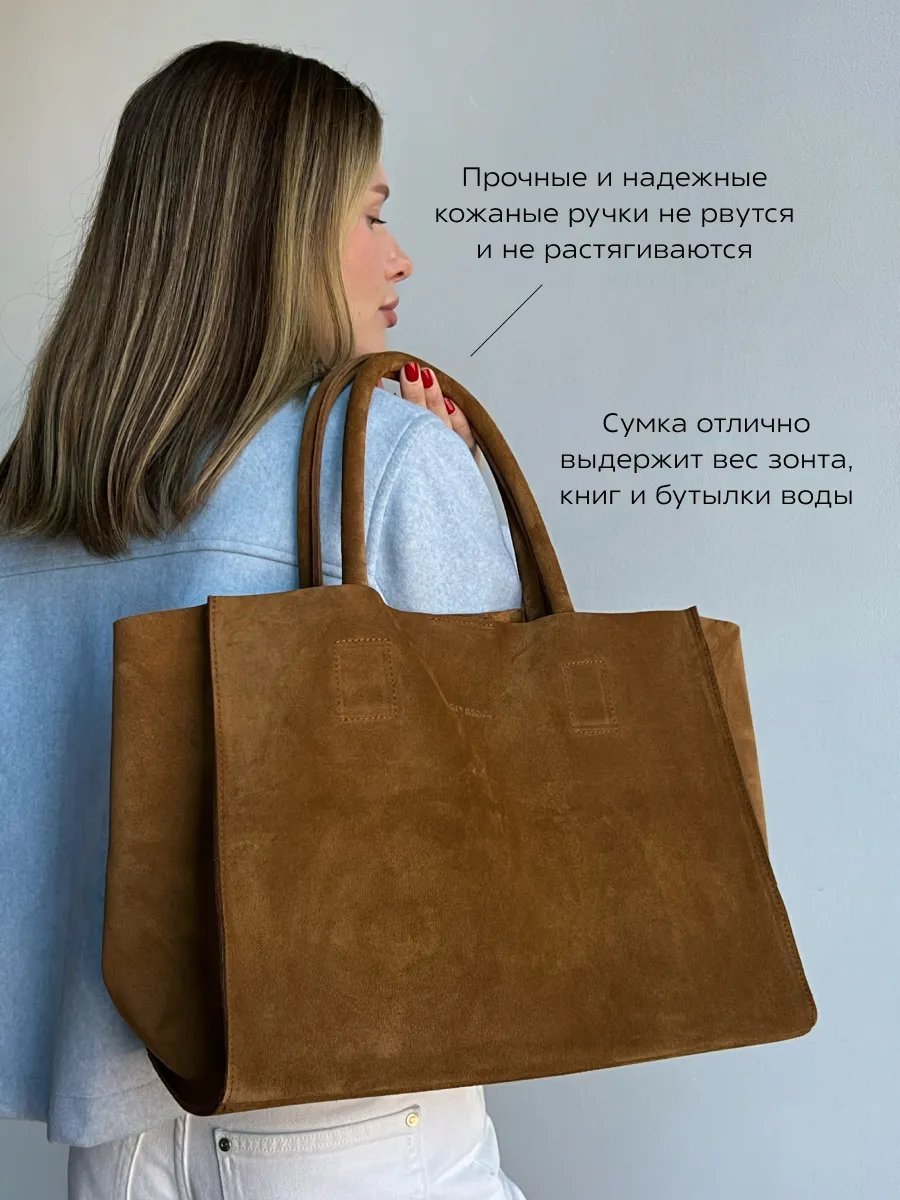 Сумка шоппер REVERSAL натуральная кожа коричневый купить,NaN