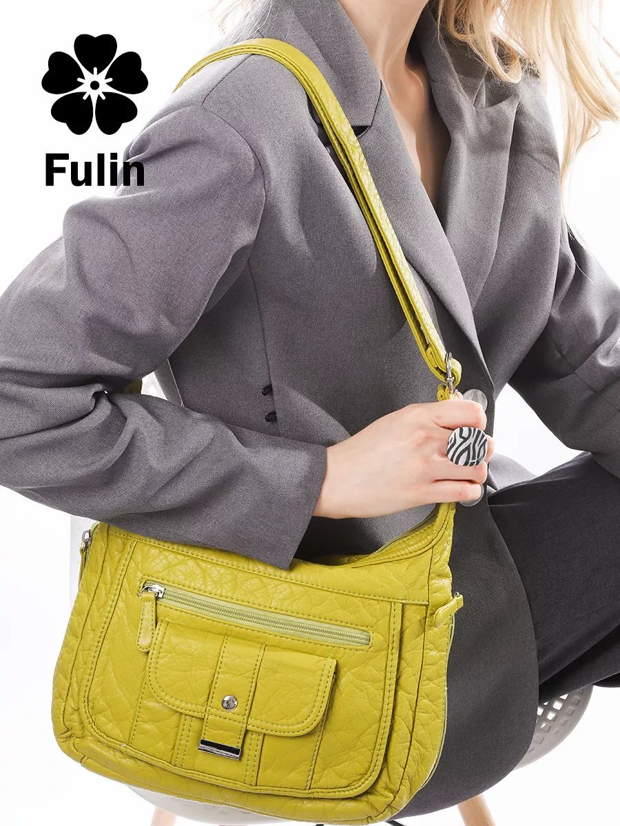 Сумка кросс-боди FULIN экокожа зеленый купить,NaN