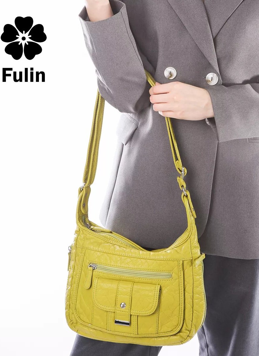 Сумка кросс-боди FULIN экокожа зеленый купить,NaN