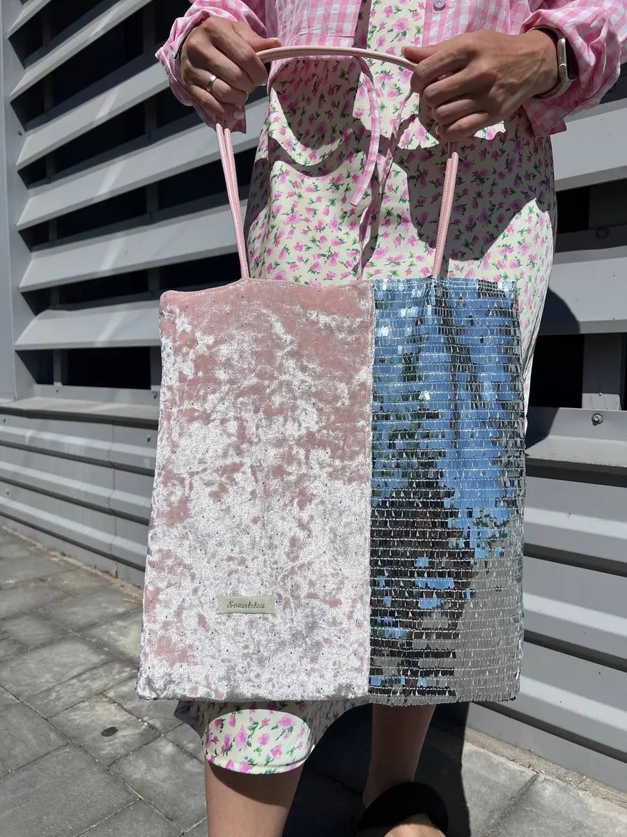 Сумка шоппер Bak&Bag полиэстер серый купить,NaN