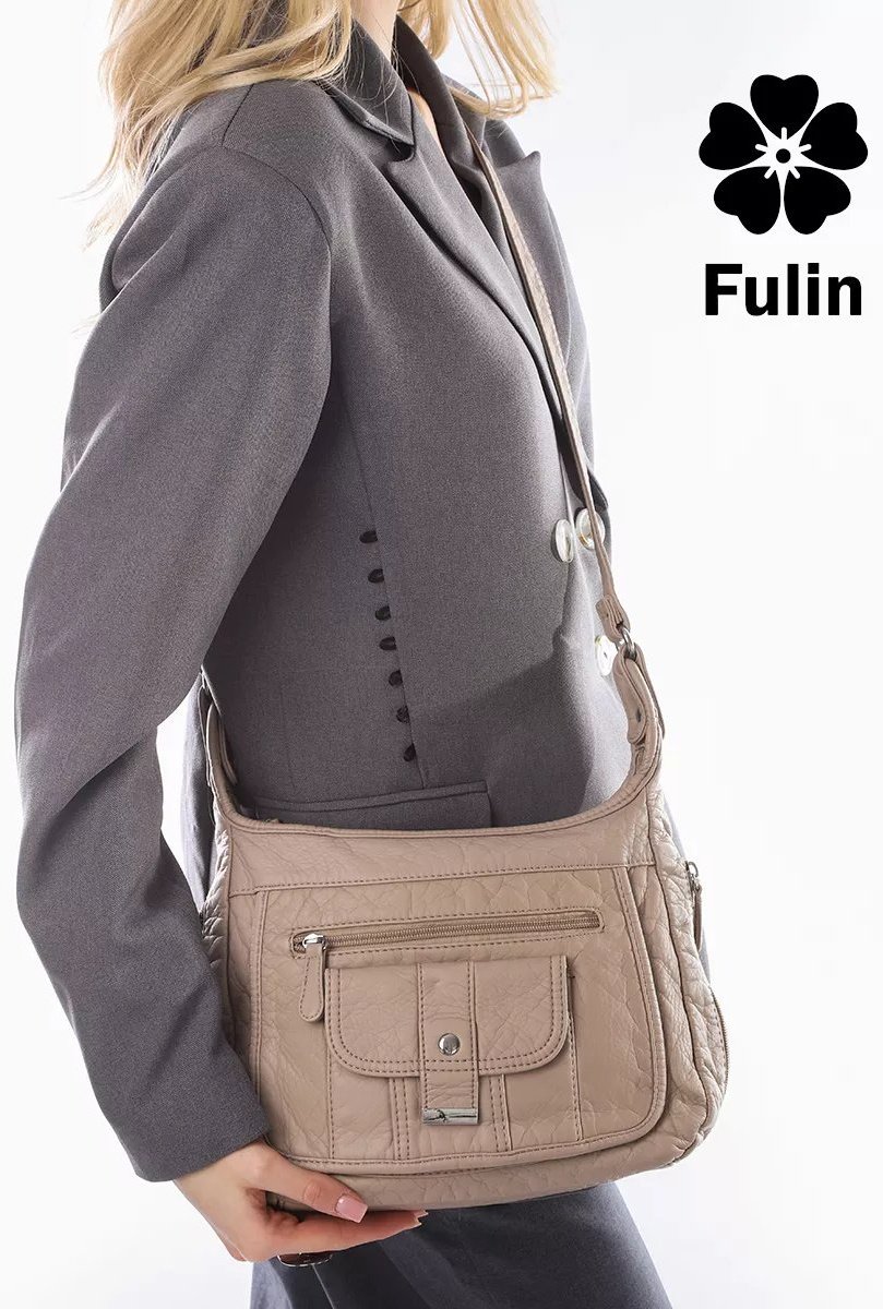 Сумка кросс-боди FULIN экокожа зеленый купить,NaN
