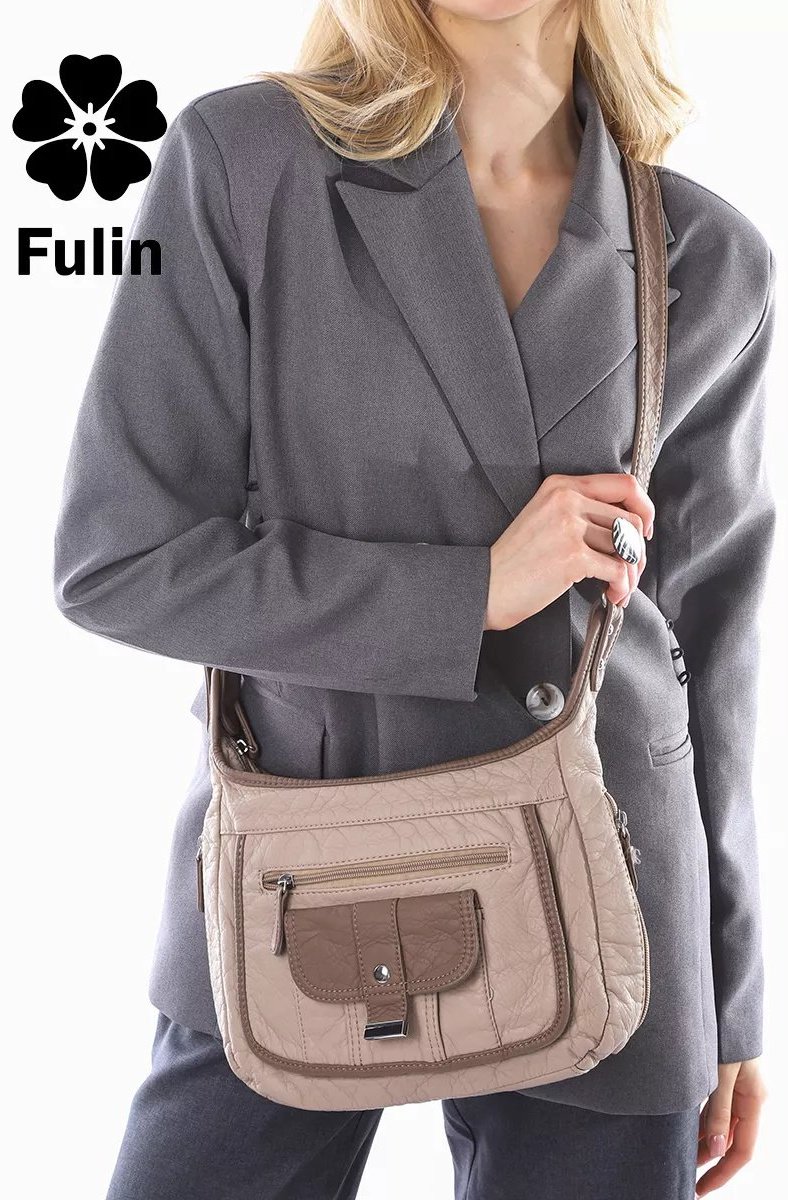 Сумка кросс-боди FULIN экокожа зеленый купить,NaN