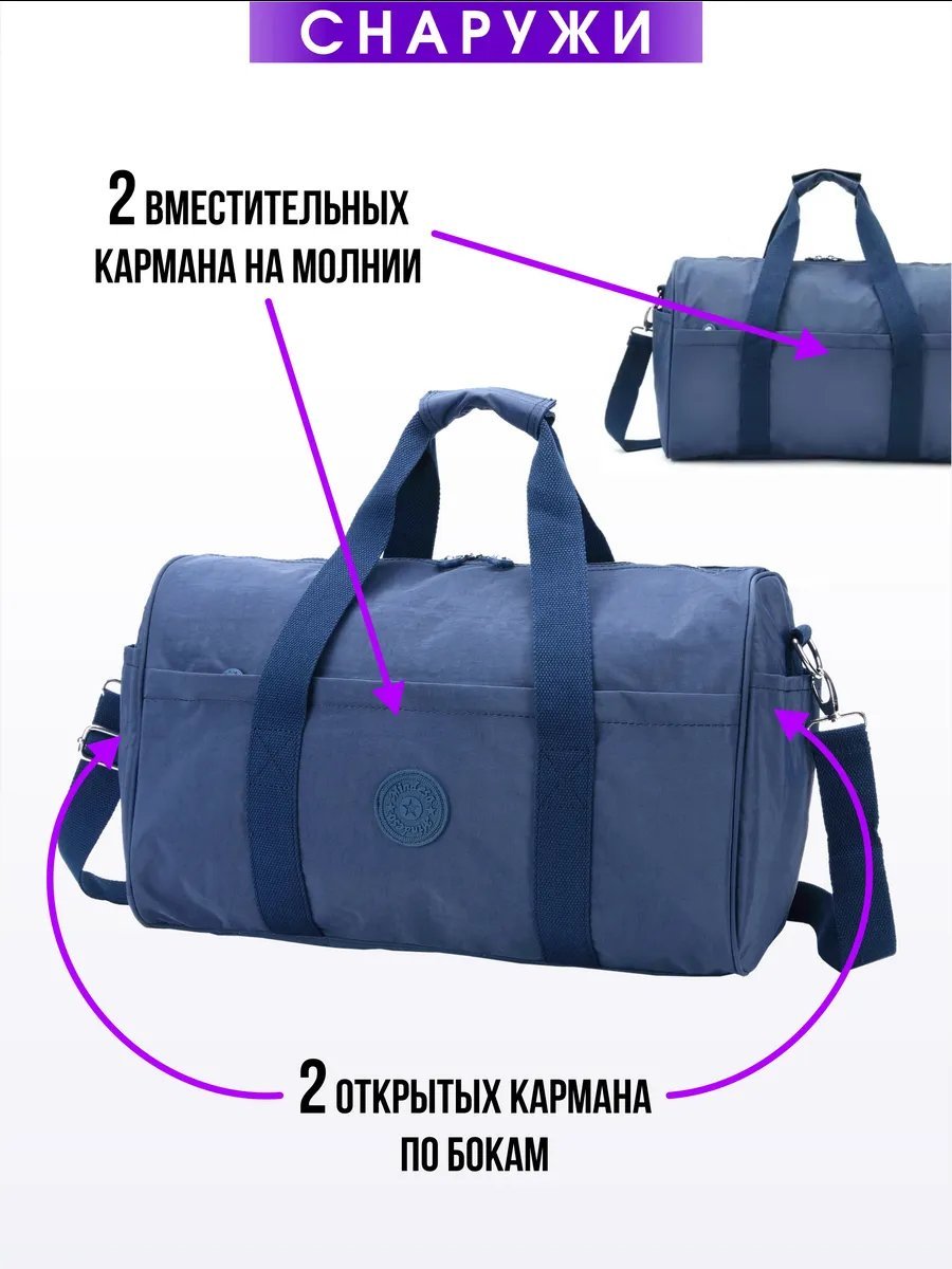Сумка тоут Mindesa полиэстер синий купить,NaN