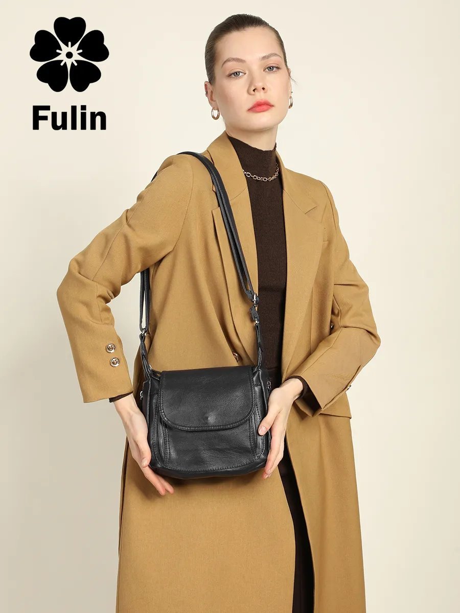 Сумка кросс-боди FULIN экокожа черный купить,NaN