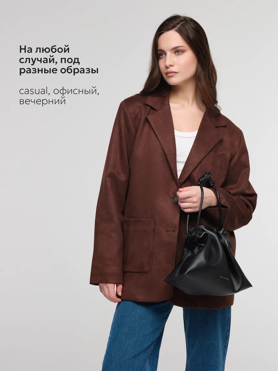 Мини-сумка JACK ARNO натуральная кожа черный купить,NaN