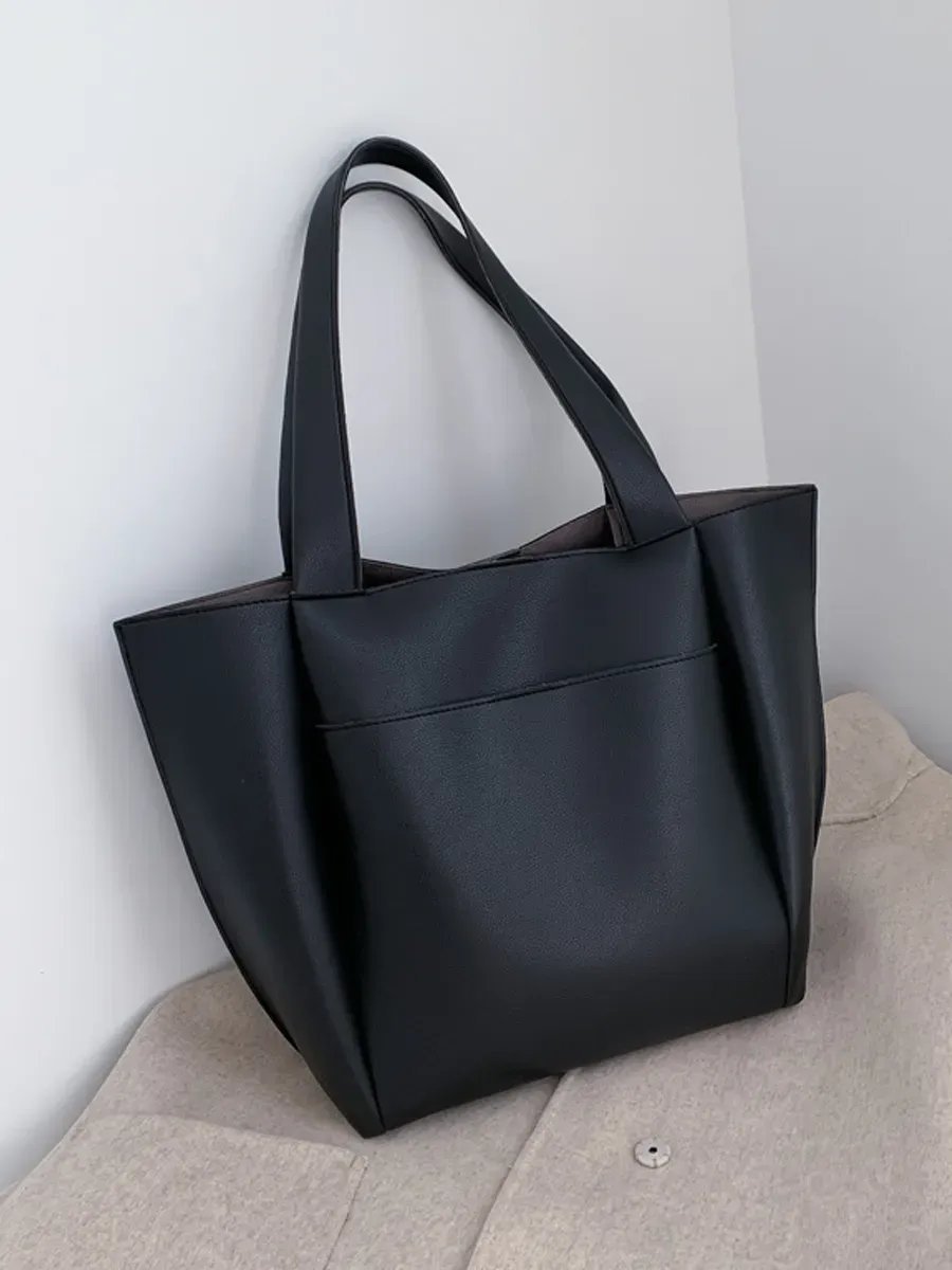 Сумка шоппер black lemon экокожа черный купить,NaN