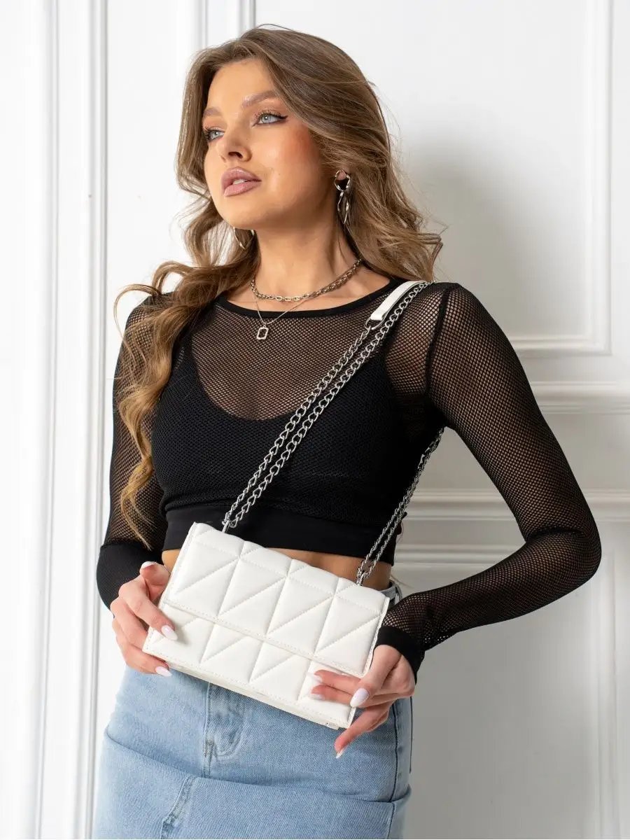 Сумка кросс-боди ZAL MAN текстиль белый купить,NaN