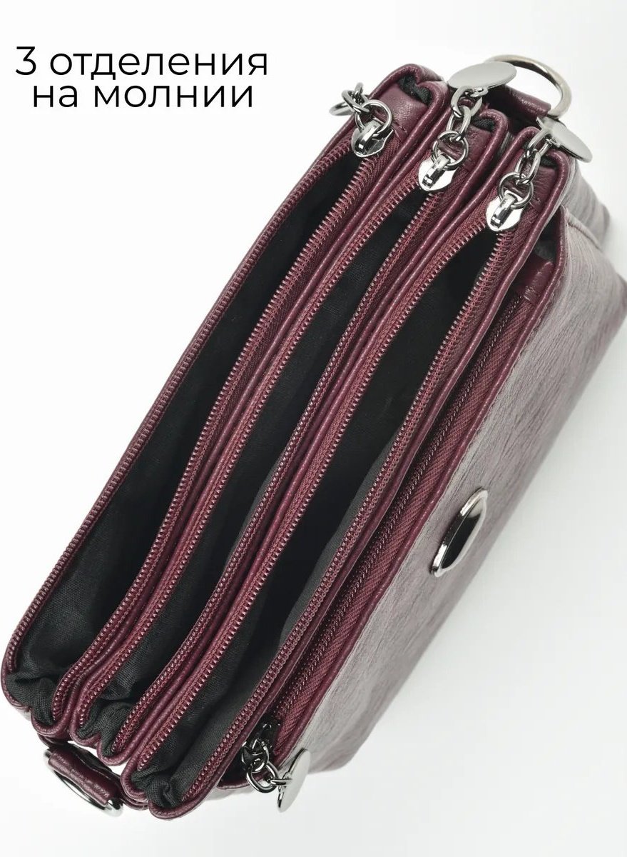 Сумка кросс-боди ToteTrend экокожа красный купить,NaN