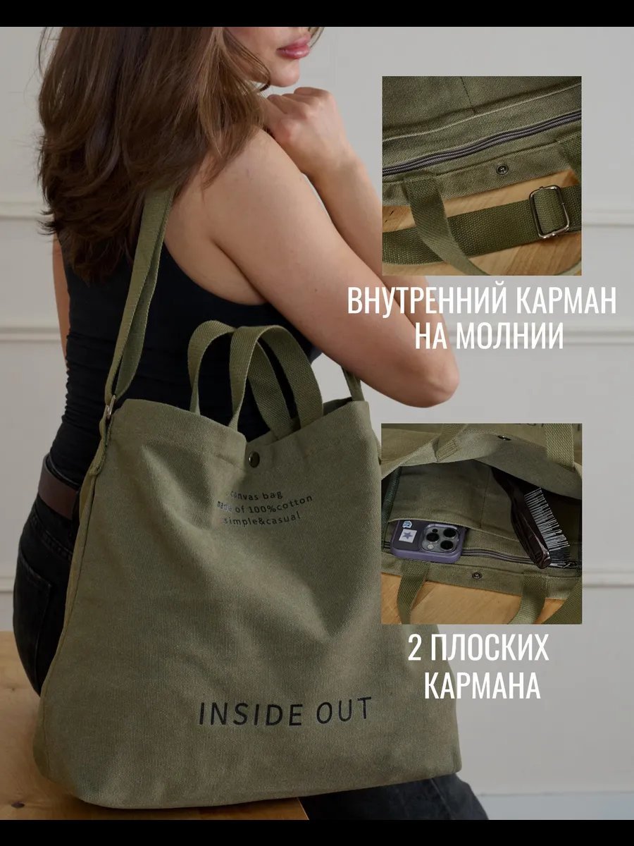 Сумка шоппер хлопок зеленый купить,NaN