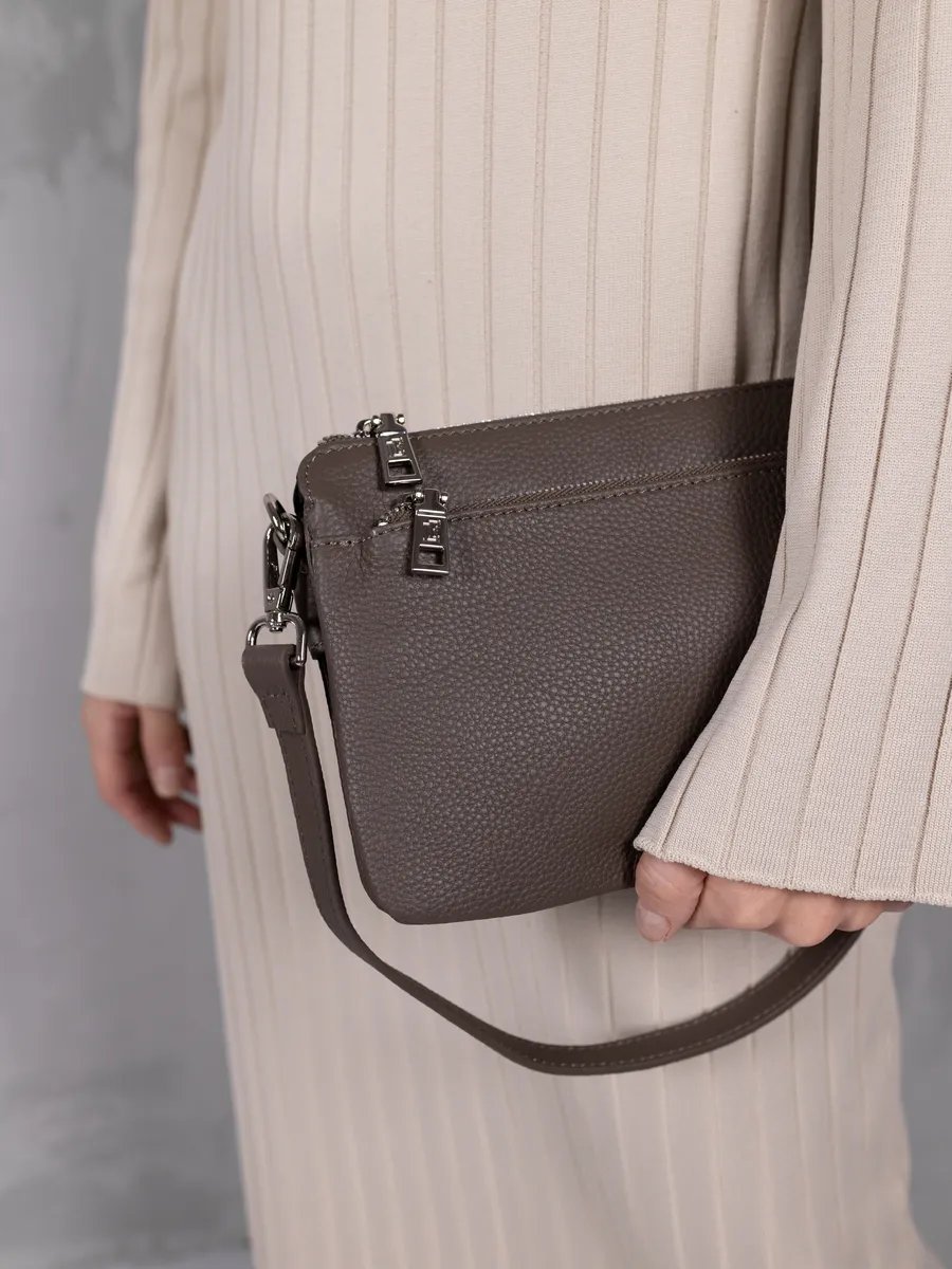 Сумка кросс-боди LIZA FILINNI Bags натуральная кожа коричневый купить,NaN
