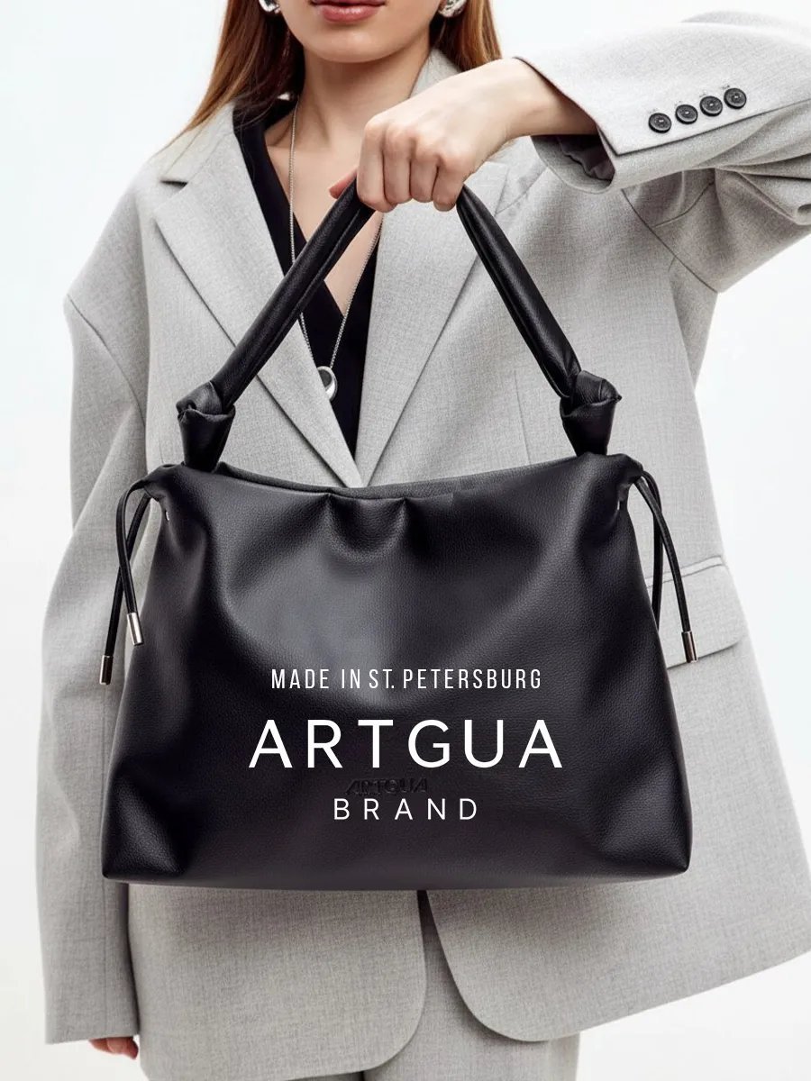 Сумка шоппер ARTGUA экокожа черный купить,NaN