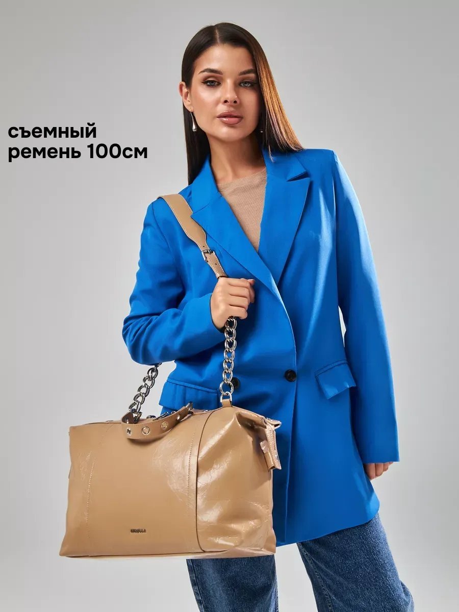 Сумка багет indella натуральная кожа бежевый купить,NaN