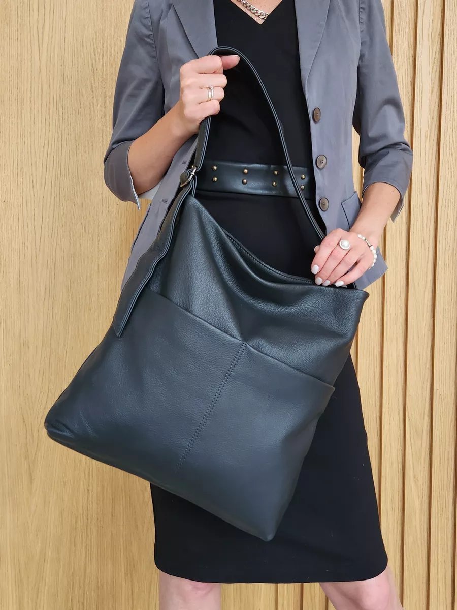 Сумка шоппер FEELBAGS натуральная кожа серый купить,NaN