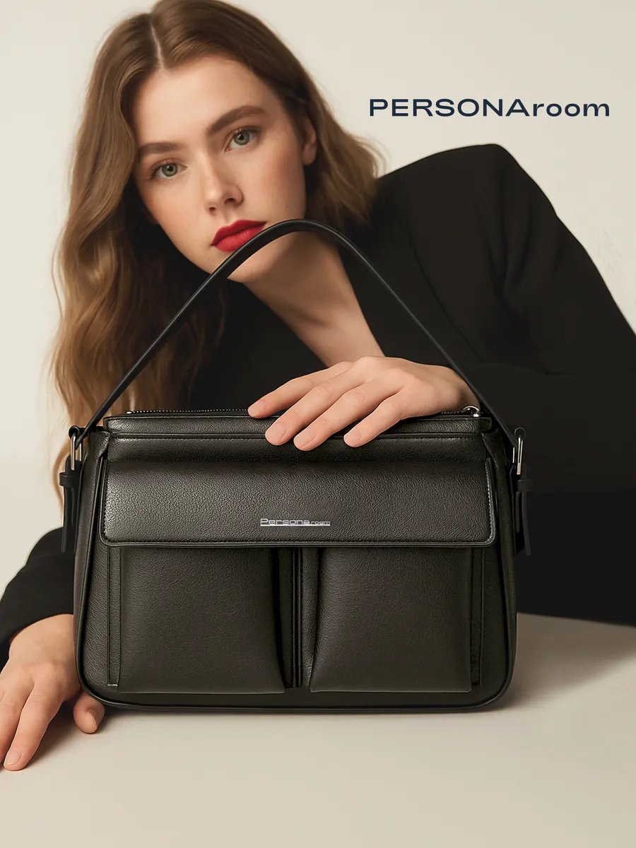 Сумка багет Personaroom экокожа черный купить,NaN