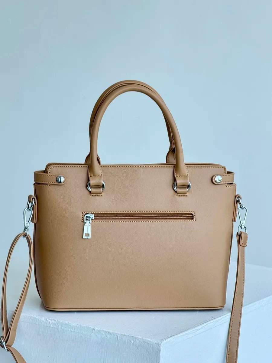Сумка тоут VIbags искусственная кожа бежевый купить,NaN
