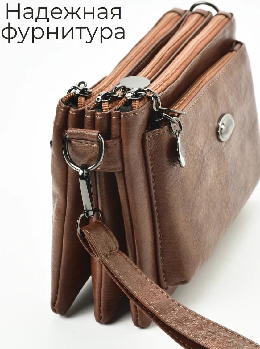 Сумка кросс-боди ToteTrend экокожа желтый купить,NaN