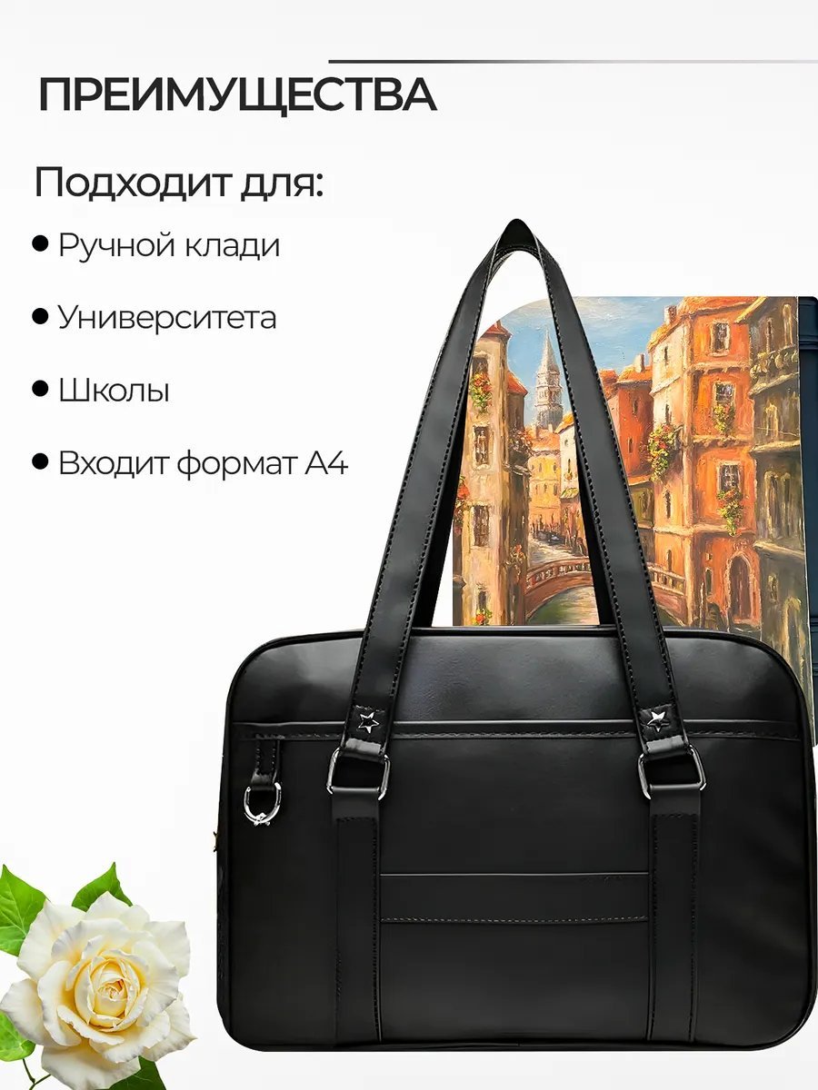 Сумка багет BagLX экокожа черный купить,NaN