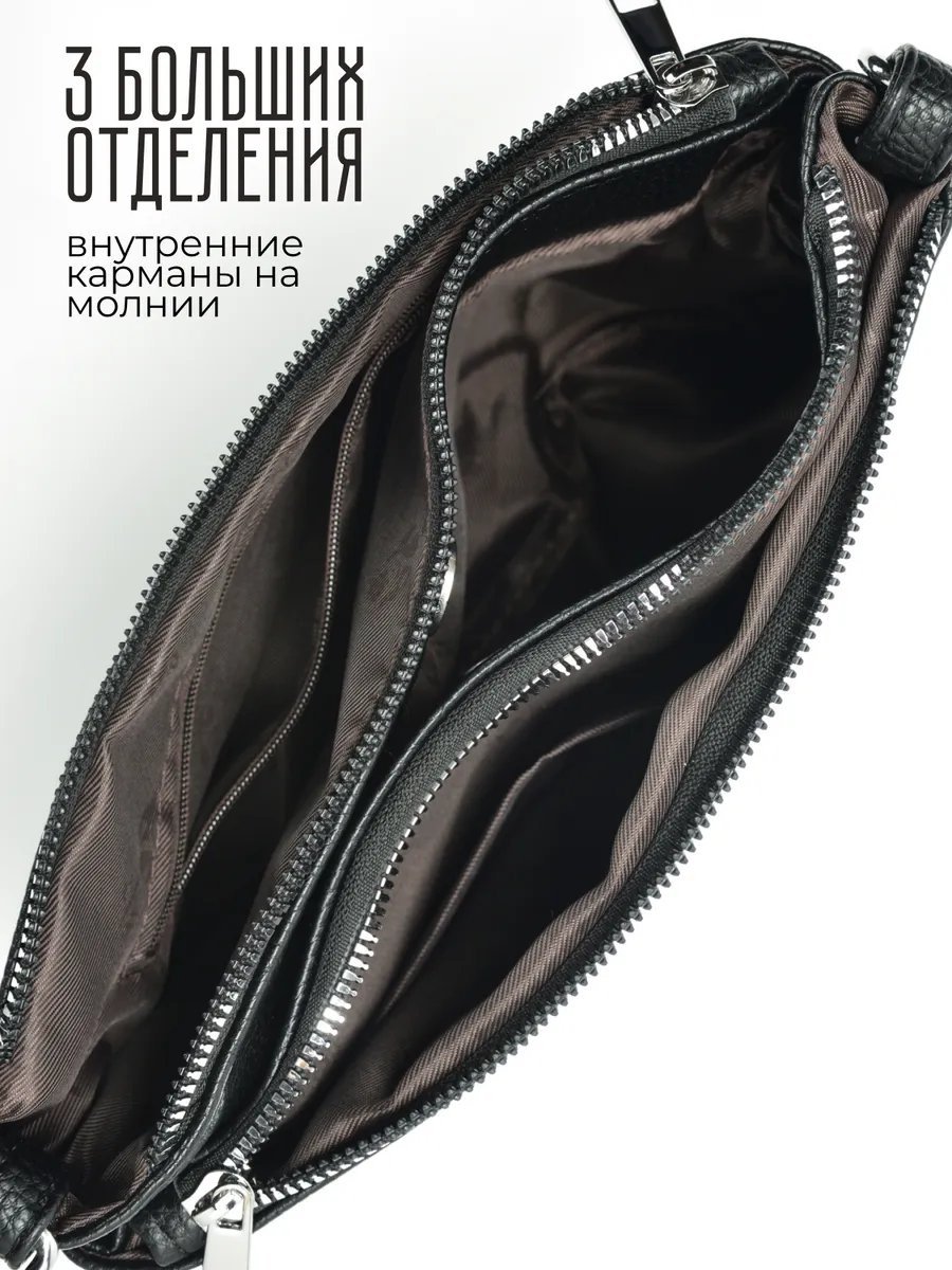Мини-сумка ToteTrend экокожа черный купить,NaN