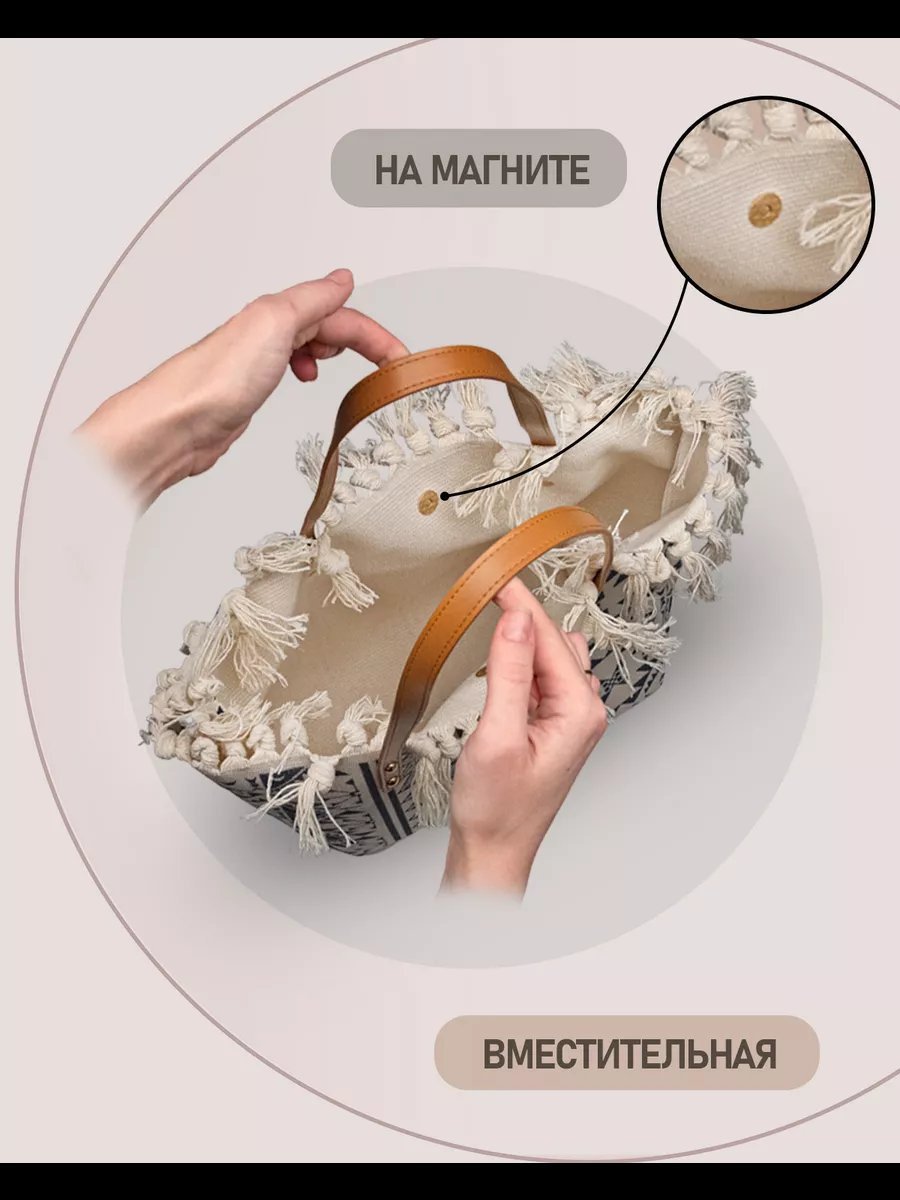 Сумка шоппер хлопок бежевый купить,NaN