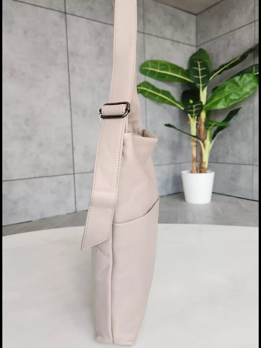 Сумка шоппер FEELBAGS натуральная кожа розовый купить,NaN