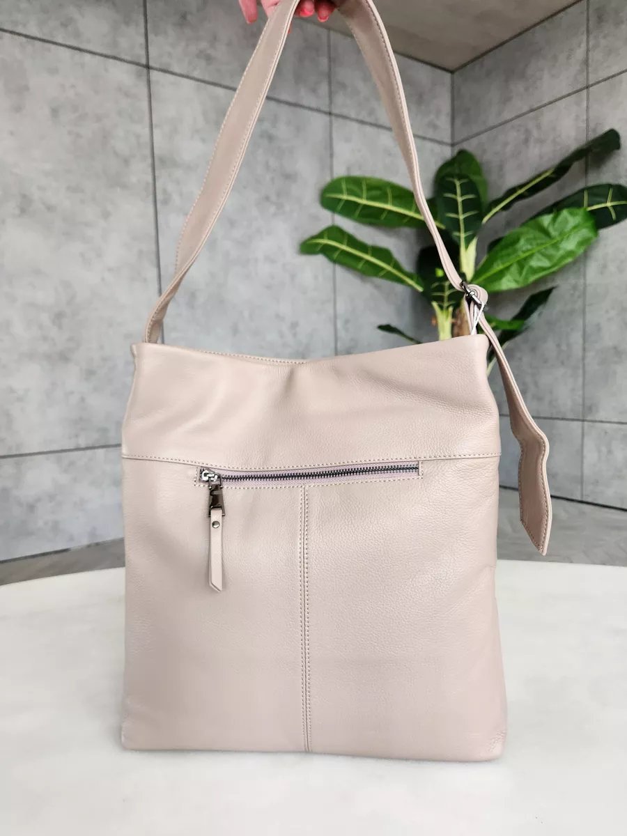 Сумка шоппер FEELBAGS натуральная кожа розовый купить,NaN