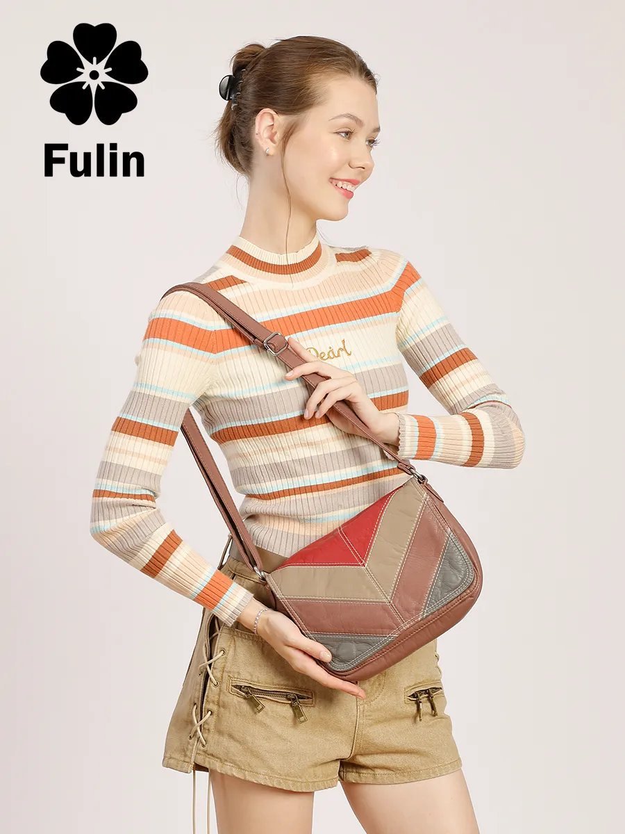 Сумка кросс-боди FULIN экокожа коричневый купить,NaN