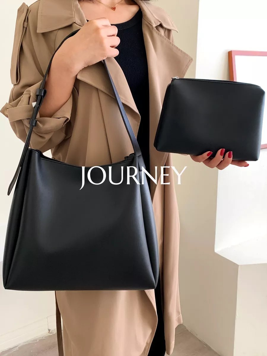 Сумка шоппер JOURNEY экокожа черный купить,NaN
