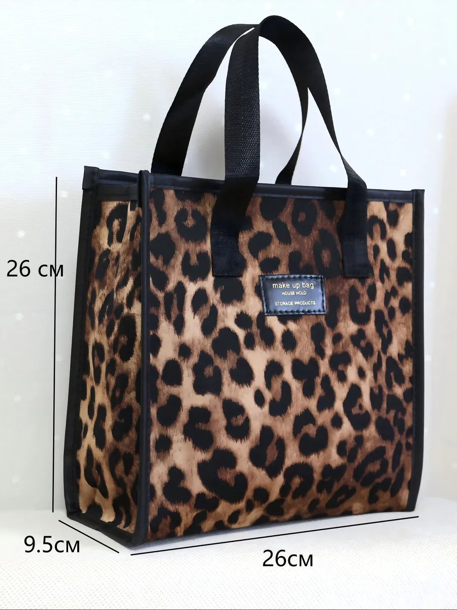 Сумка шоппер Priness's Bags полиэстер коричневый купить,NaN