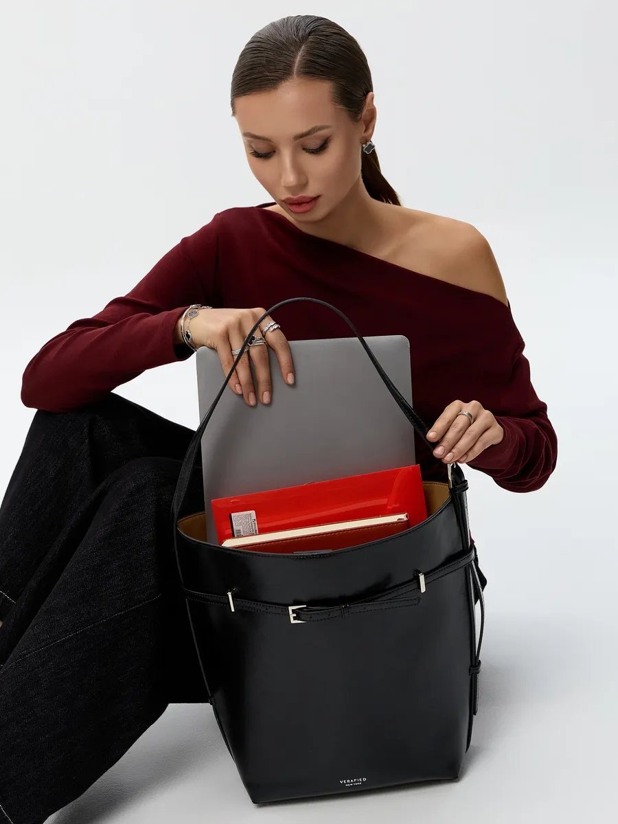 Сумка шоппер FASHION & LOVE экокожа черный купить,NaN