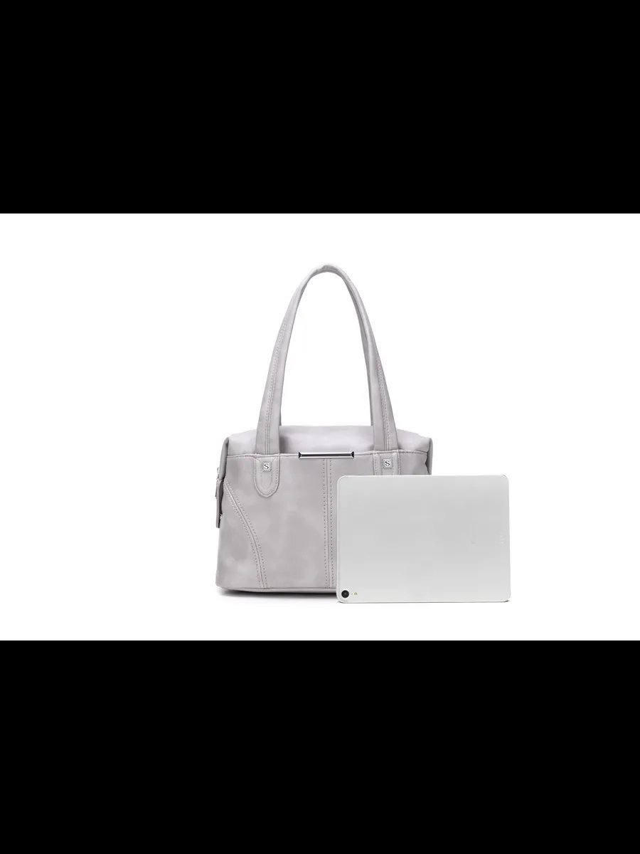 Мини-сумка MiniBags экокожа серый купить,NaN