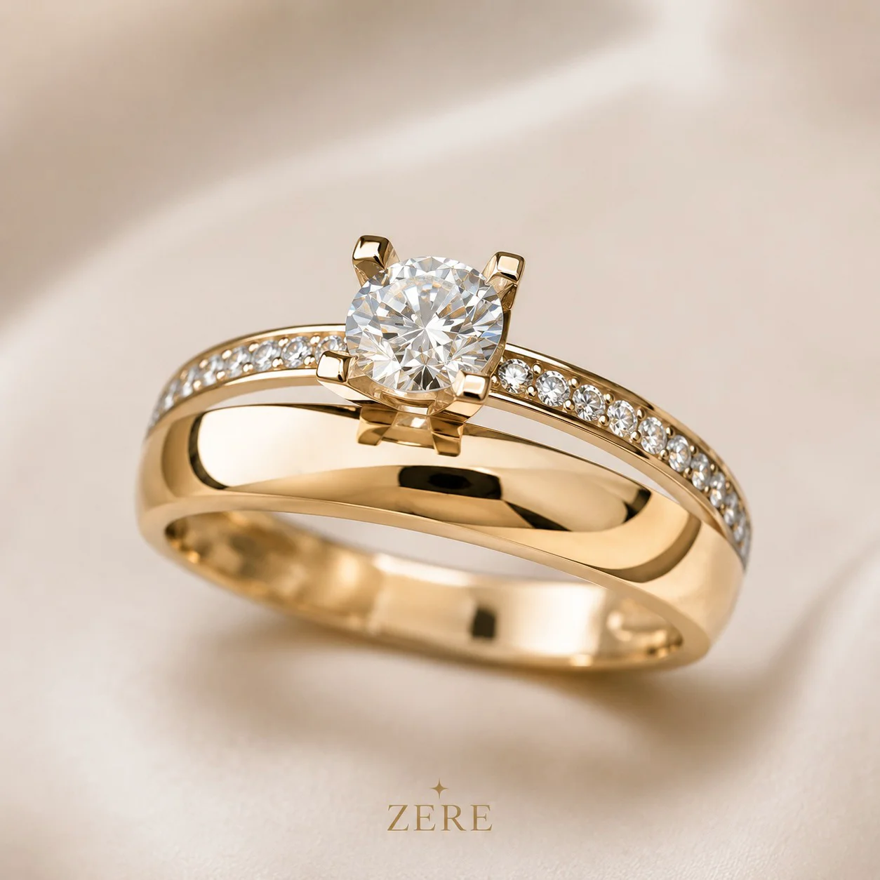 Кольцо Zere ZR270601 жёлтое золото 2гр 18р купить,163000