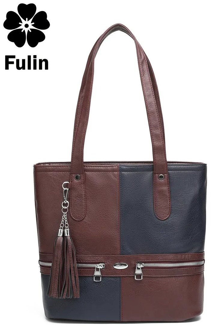 Сумка шоппер FULIN экокожа красный купить,NaN